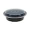 Pactiv VERSAtainers, 1-Comp, Black/Clear, 24oz, 7"dia, PK150 NC723B - alternate 1